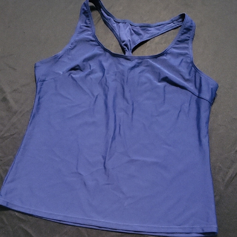 Blue Athletic Tank Top
